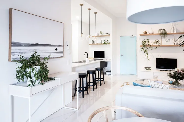 Photo: Living room in Scandinavian style, Kitchen and dining room, Bedroom, Decor and DIY, Apartment, Australia, Pink, Blue – photos on our website