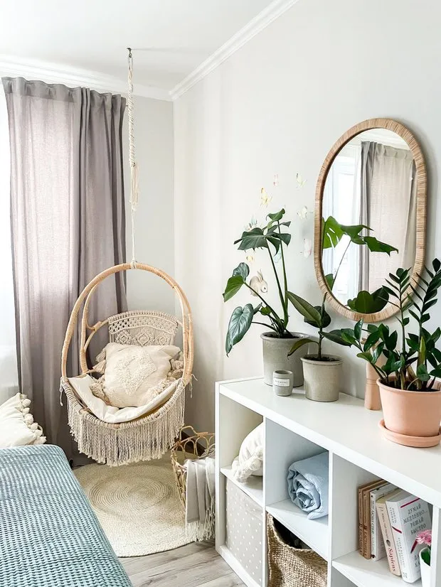 Foto: estilo nórdico, Dormitorio, Nórdico, Reforma práctica, Guía – fotos en nuestro sitio web