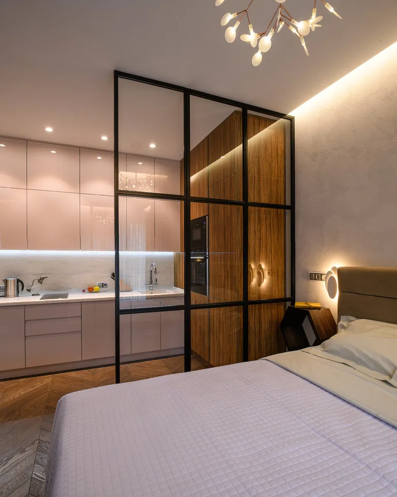 照片:现代风格卧室、厨房和餐厅、客厅、装饰与DIY、工作室、小空间百科全书 – 我们网站上的照片