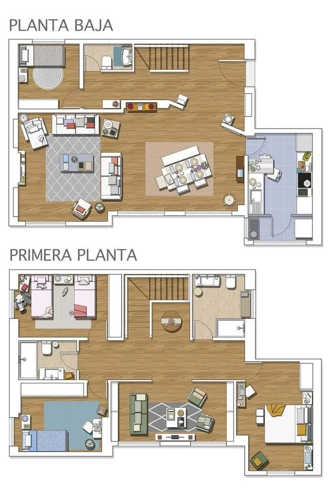 Zdjęcie: Planowania w stylu , Kuchnia i jadalnia, Salon, Dekoracja i DIY, Mieszkanie, Hiszpania, Biały, Madryt, Vintage, jak ułożyć eklektyczne wnętrze, biały kolor w wnętrzu, jak ułożyć dwupoziomowe mieszkanie, białe wnętrze – zdjęcia na naszej stronie