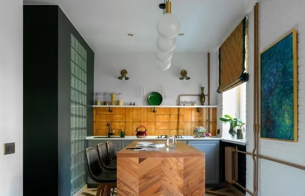 照片： eclectic风格厨房和餐厅，指南，塔塔·季莫菲耶娃，叶卡捷琳娜·沃金娜，加林娜·别列兹金娜，安娜·沃罗比耶娃 – 来自我们网站的照片