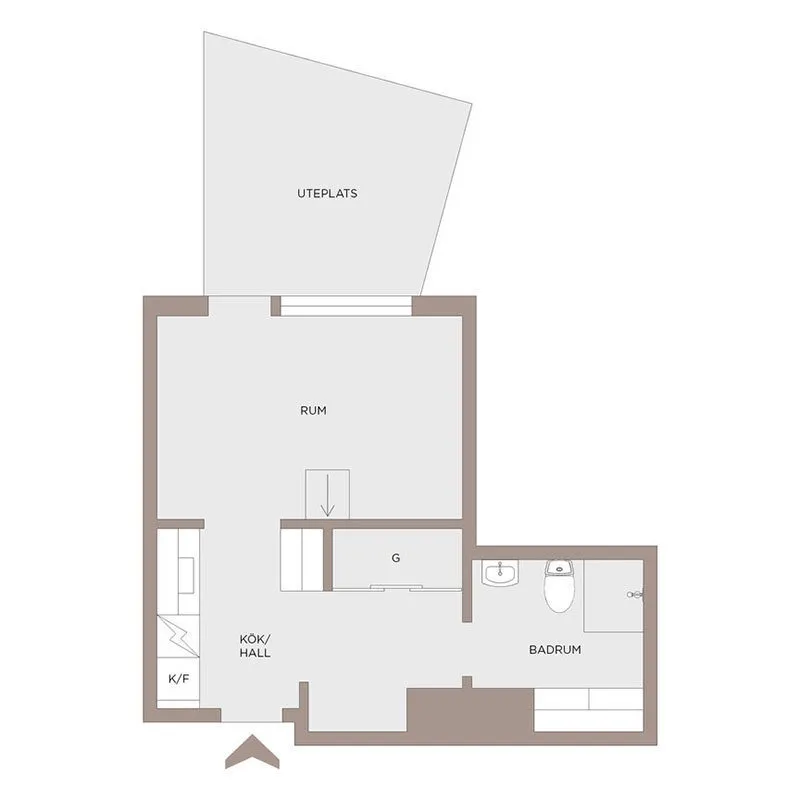 Photo: Floor Plans in Style , Scandinavian, Interior Decoration, Apartment, White, Minimalism, Beige, Up to 40 Square Meters – Photo on Our Website