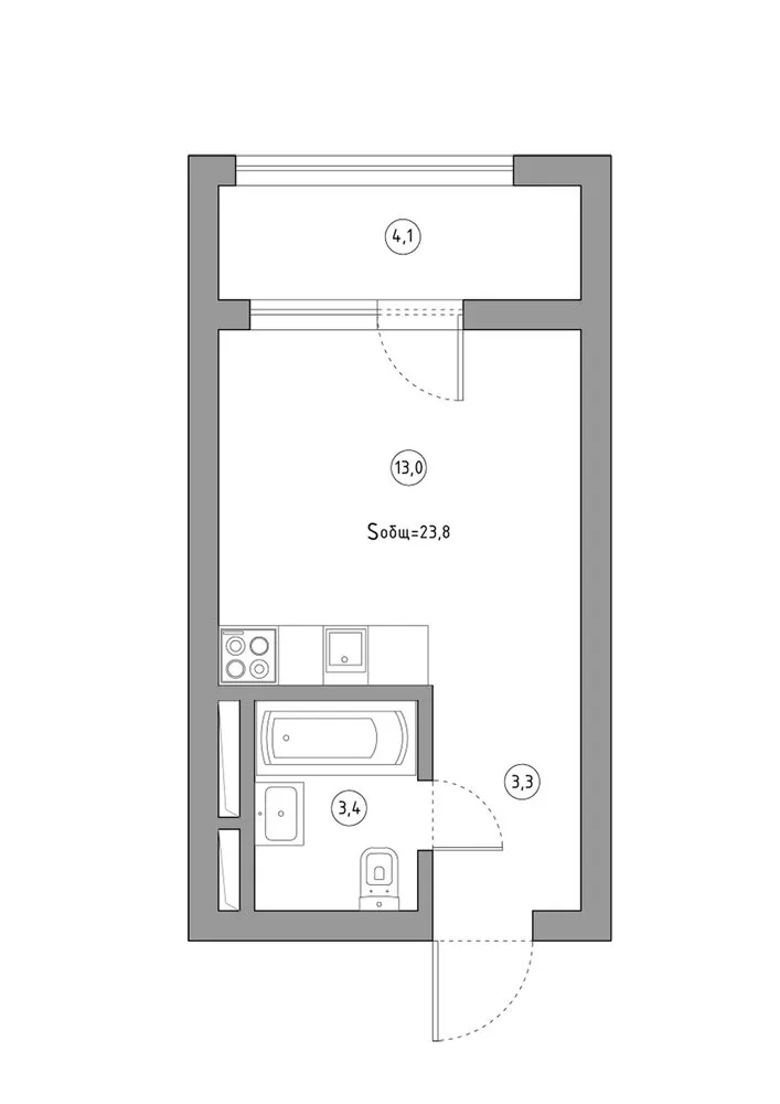 照片:风格设计,公寓,搬迁,重新布置一居室,1室,不超过40平方米,百科全书_装修,安娜斯塔西娅·沙拉波娃 – 我们网站上的照片