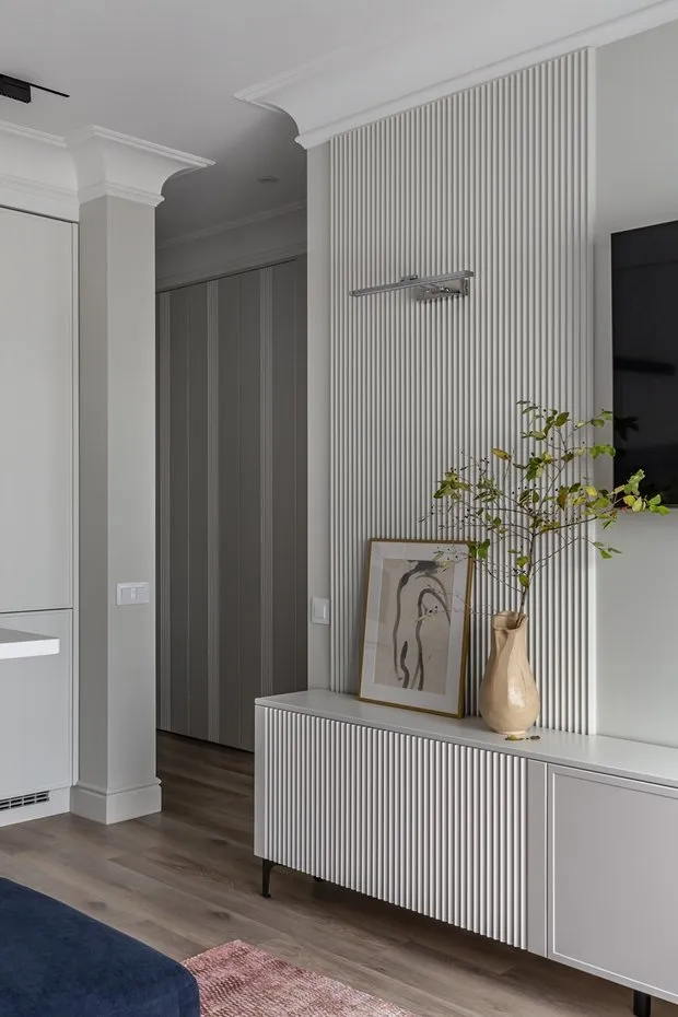 Foto: Sala de estar en estilo Moderno, Apartamento, Proyecto de la Semana, Moscú, 3 habitaciones, Oksana Belozерova – foto en nuestro sitio web