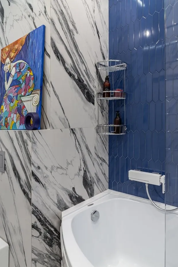 Foto: Baño en estilo Moderno, Apartamento, Proyecto de la Semana, Moscú, 3 habitaciones, Oksana Belozерova – foto en nuestro sitio web