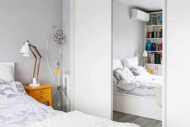 Foto: estilo nórdico, Dormitorio, Nórdico, Reforma práctica, Guía – fotos en nuestro sitio web