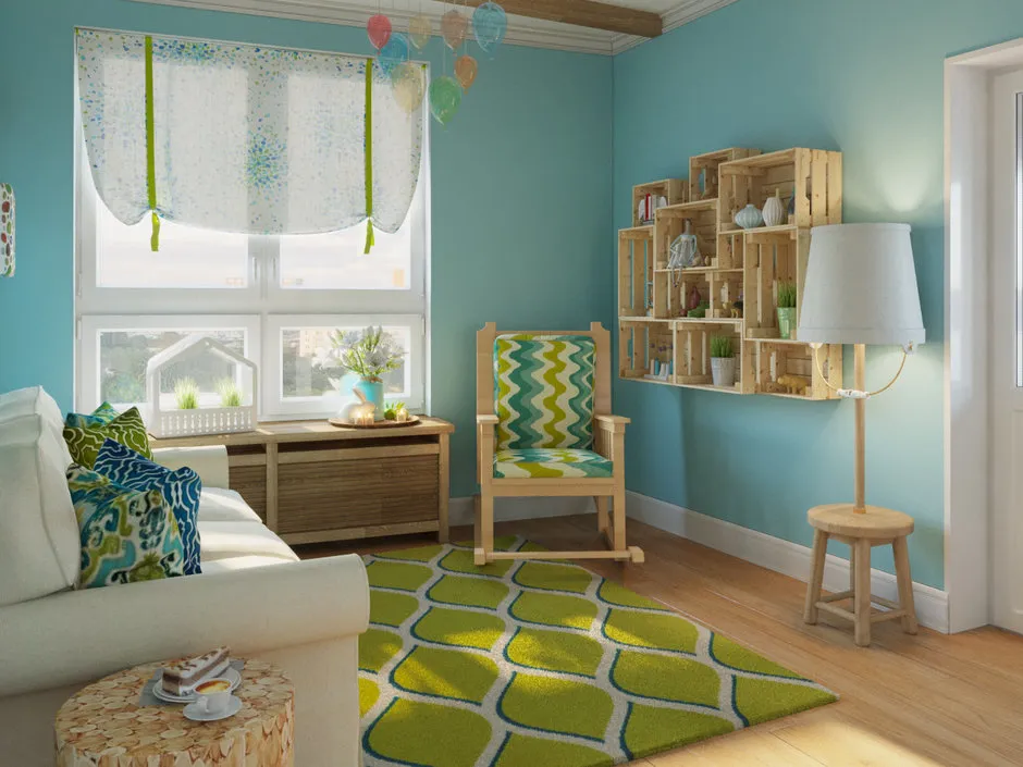 Foto: Wohnzimmer im Stil Modern, Kinderzimmer, Schlafzimmer, Provence und Countryside, Loft, Skandinavisch, Wohnung, Tipps, Minimalismus, bis zu 40 qm – Fotos auf unserer Website