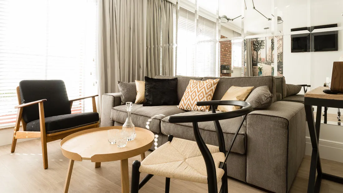 照片:现代客厅,室内装饰,紧凑型公寓,波兰 – 我们网站上的照片