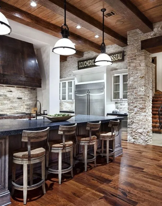 照片：厨房和餐厅在现代风格，室内装饰，公寓，房屋，装饰，豪宅 – 我们网站上的照片