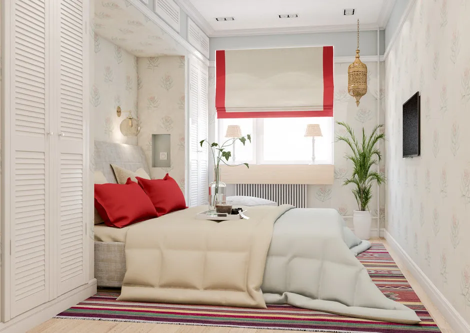 Foto: Schlafzimmer im Stil Modern, Wohnzimmer, Kinderzimmer, Provence und Countryside, Loft, Skandinavisch, Wohnung, Tipps, Minimalismus, bis zu 40 qm – Fotos auf unserer Website