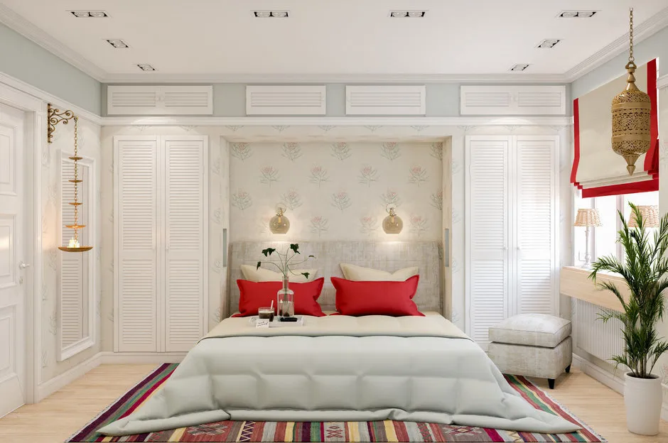 Foto: Schlafzimmer im Stil Modern, Wohnzimmer, Kinderzimmer, Provence und Countryside, Loft, Skandinavisch, Wohnung, Tipps, Minimalismus, bis zu 40 qm – Fotos auf unserer Website