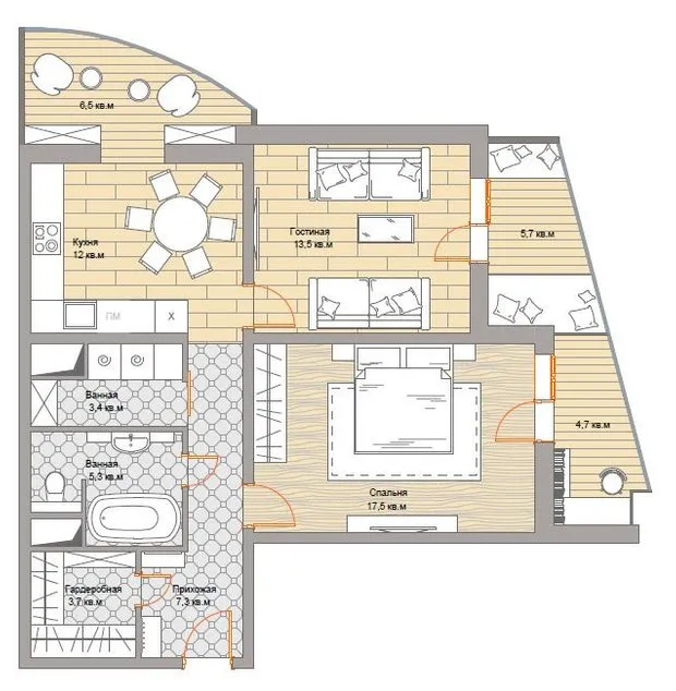 照片:样式布局,装修,娜塔莉亚·普罗布拉任斯卡娅,马克西姆·朱拉耶夫,设计工作室“舒适公寓”,I-155B,装修百科全书 – 我们网站上的照片