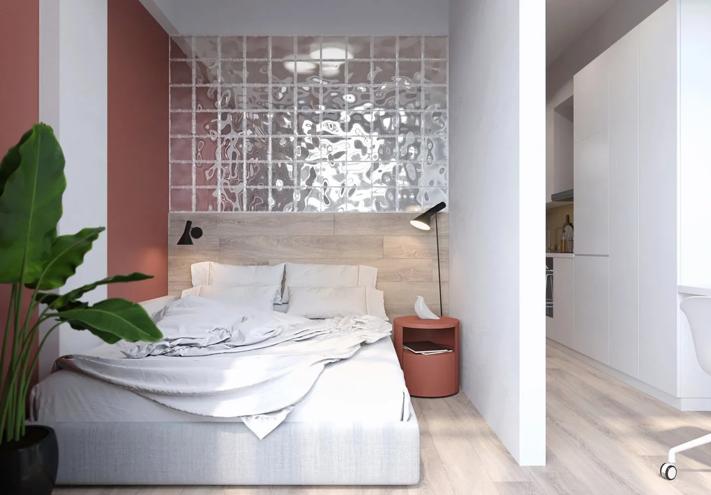Foto: Dormitorio en estilo moderno, Guía, consejos de diseño, enciclopedia_de_interior, Art Group, Olesia Berezovskaya, One Line Design, Evgenia Lebedeva, Daria Vlasova, Kateryna Kuznetsova, Olga Rubejina – foto en nuestro sitio web