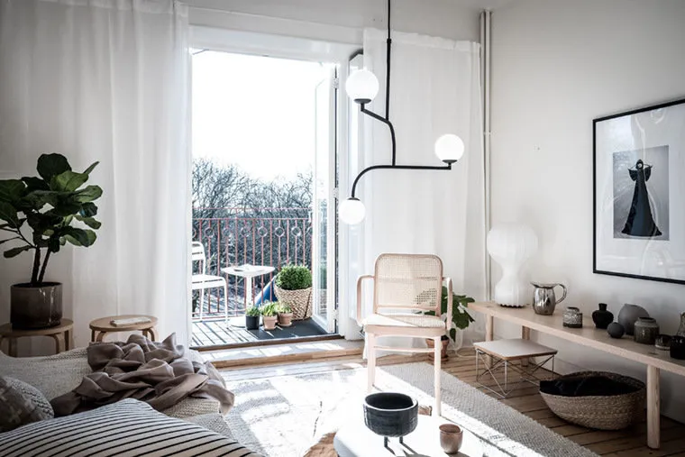 图片:斯堪的纳维亚风格客厅,小贴士,生态 – 网站上的照片