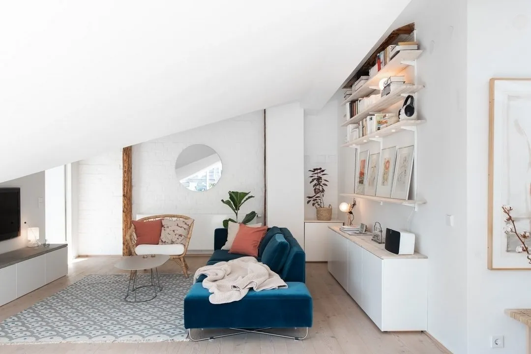 照片:斯堪的纳维亚风格客厅,室内装饰,瑞典,2间房 – 我们网站上的照片