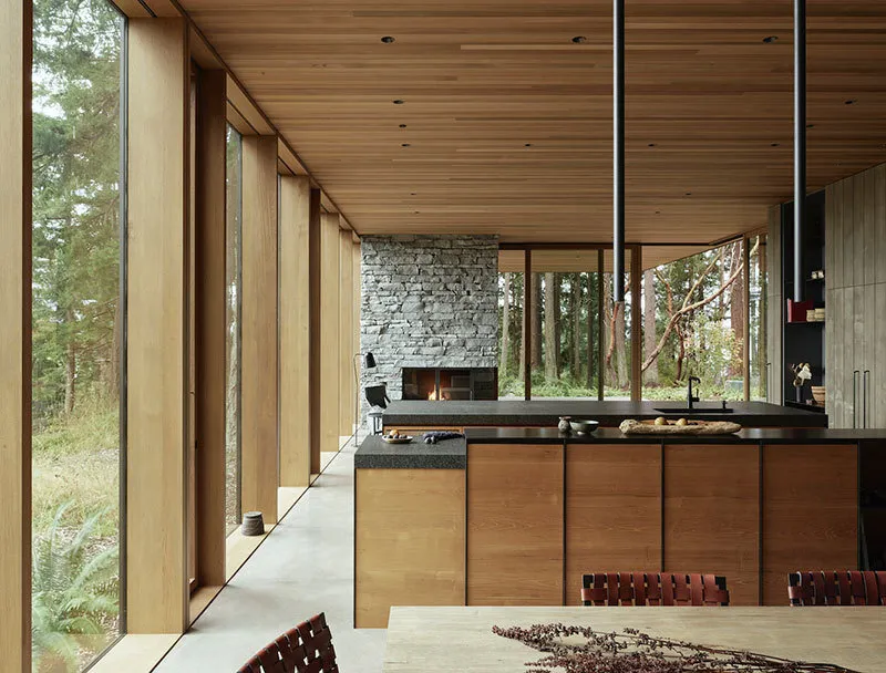 照片:极简主义风格厨房与餐厅、现代、房屋、米色、灰色、家居与小屋 – 网站上的照片