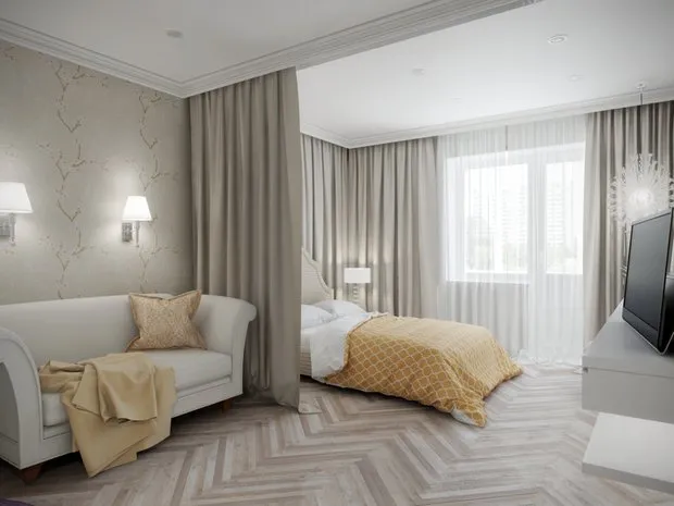 照片:in style,客厅、卧室、公寓、工作室、指南、1室 – 我们网站上的照片