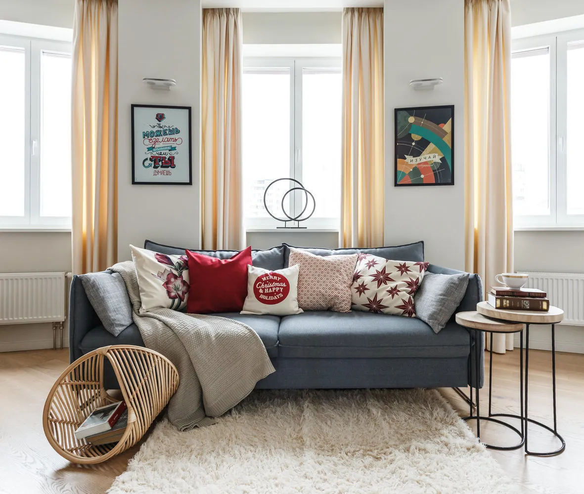 照片：现代风格客厅，如何让室内更温馨的技巧，舒适家居，如何营造温馨氛围，Leroy Merlin – 我们网站上的照片