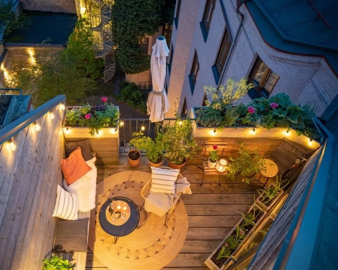 Photo : Balcon en style Éco, Décoration d'intérieur, Suède, 2 pièces – photo sur notre site