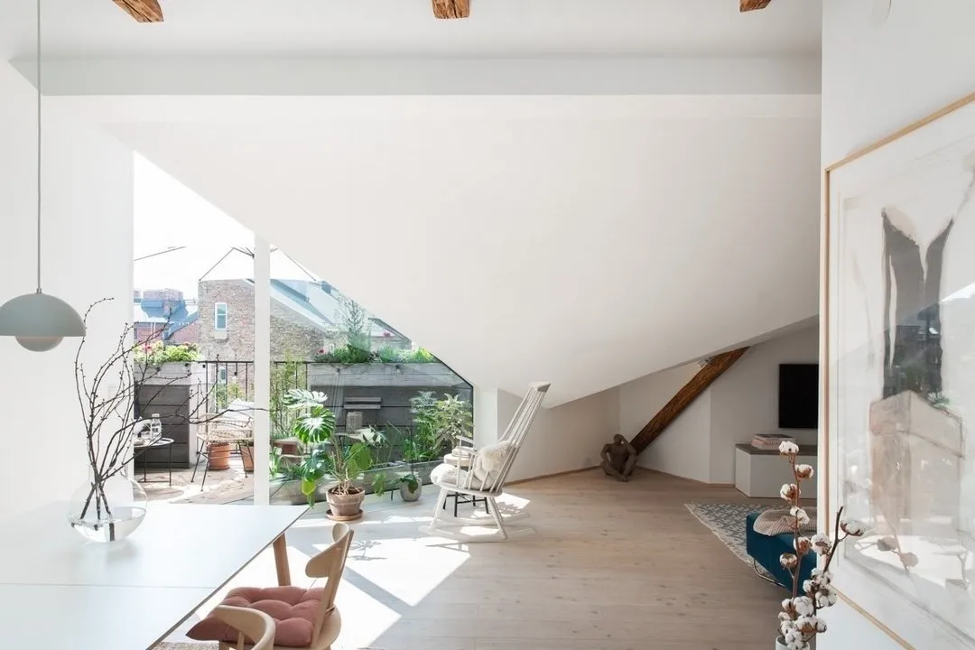 Photo : Salon en style Scandinave, Décoration d'intérieur, Suède, 2 pièces – photo sur notre site