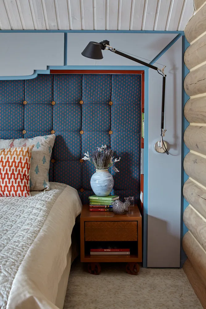 照片：普罗旺斯和乡村风格卧室，混合，房屋，每周项目，乡村别墅，Ilya Khomяkov, Svetlana Khomяkova, 莫斯科地区，原木房屋 – 网站上的照片