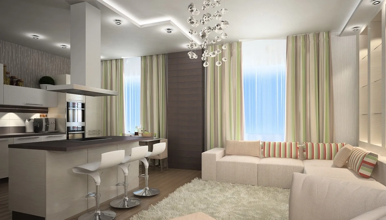 Photo: Kitchen and Dining Room in Modern Style, Tips – photos on our website