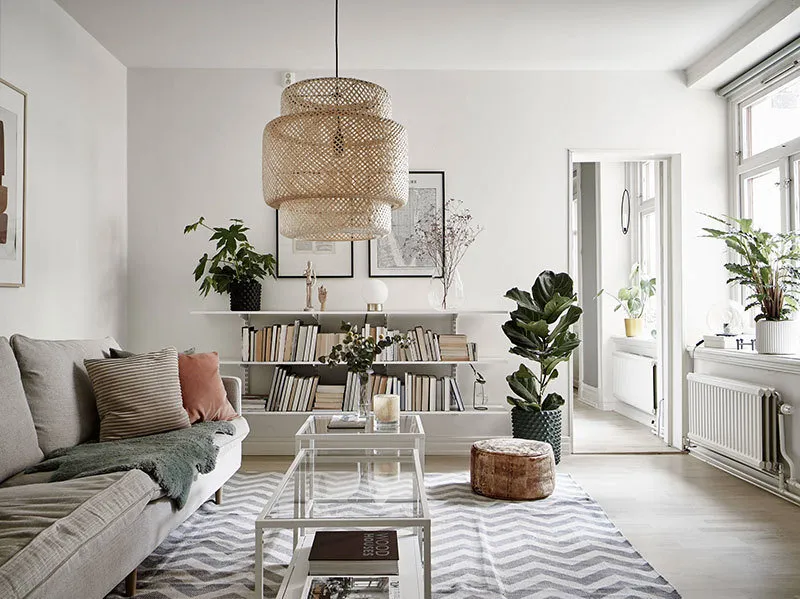 Foto: Oficina en estilo nórdico, Decoración de interiores, Apartamento, Suecia, Gotemburgo, 2 habitaciones – foto en nuestro sitio web