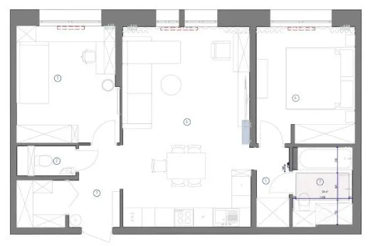 Photo: in style , Apartment, Renovation in Practice, 3 rooms, 60-90 sqm – photo on our website