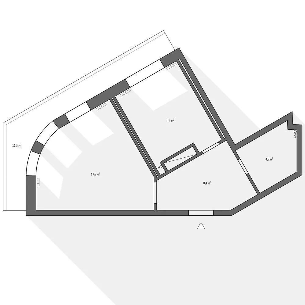 照片:现代布局,公寓,搬迁,圣彼得堡,马利茨基工作室,1室,40-60平方米 – 我们网站上的照片