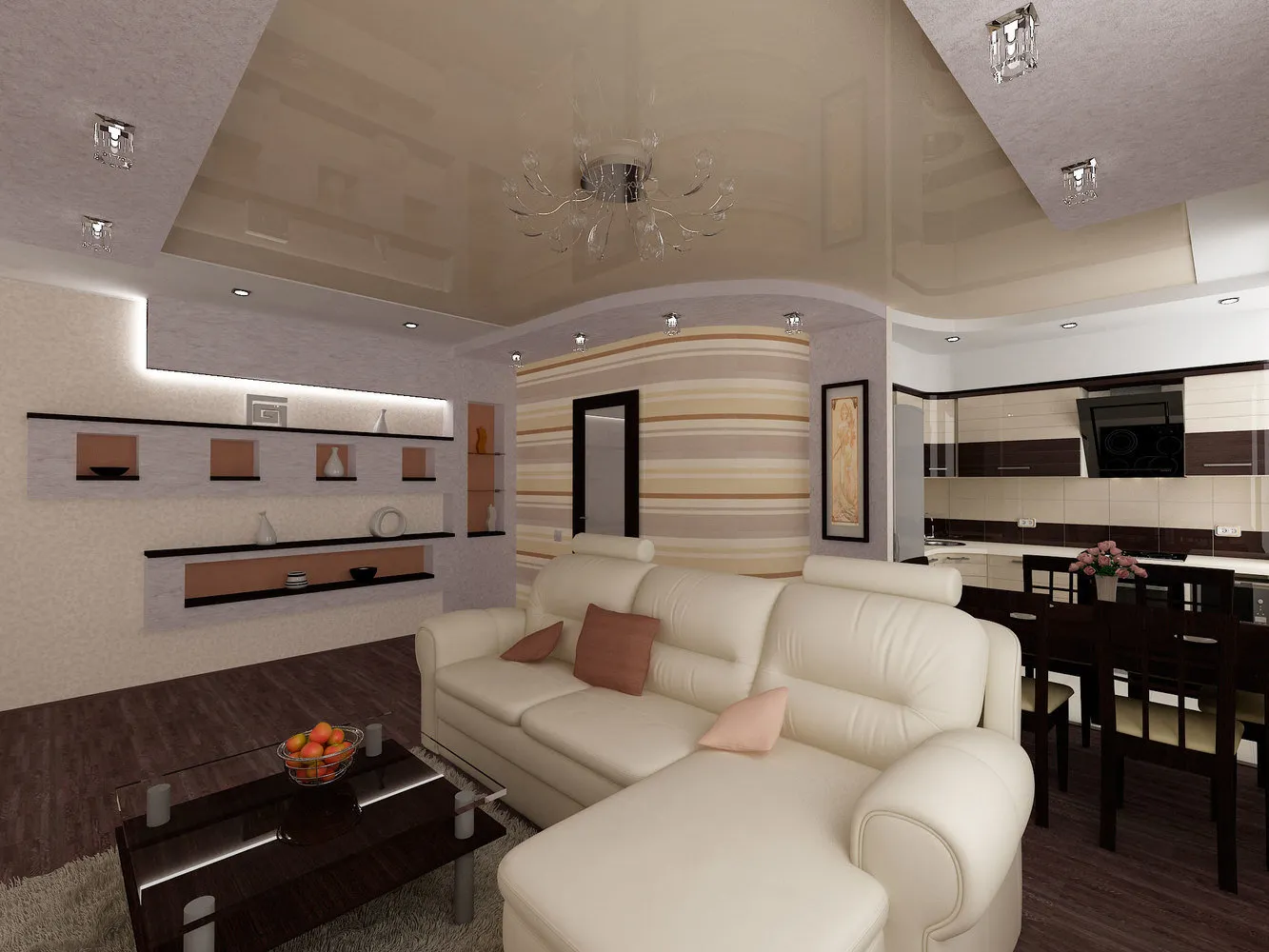 Photo: Living Room in Modern Style, Tips – photos on our website