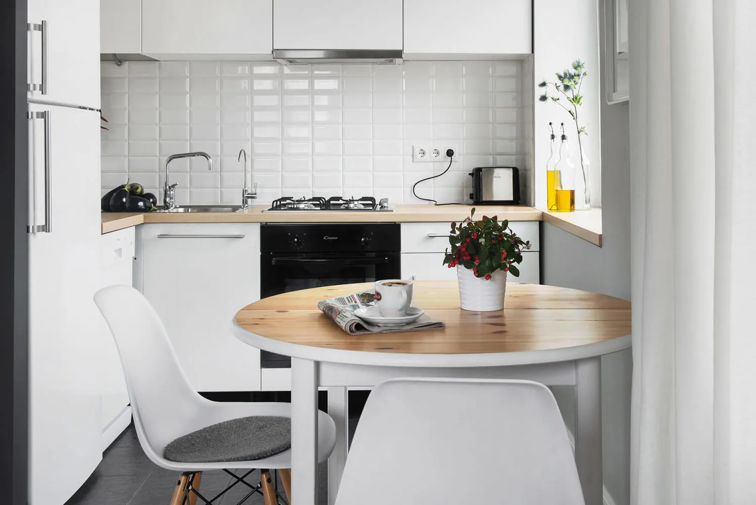 Photo: Kitchen and Dining Room in Scandinavian Style, Tips – photos on our website