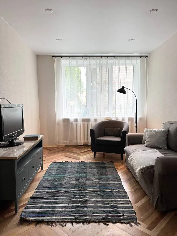 Foto: Sala de estar en estilo Escandinavo, Moderno, Apartamento, Proyecto del día, San Petersburgo, Krushchev, 2 habitaciones, 40-60 metros, Anna Karacheva – fotos en nuestro sitio web