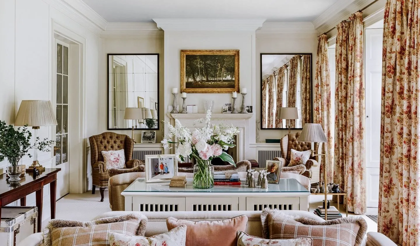 照片:普罗旺斯和乡村风格的客厅,室内装饰,房屋,英国 – 我们网站上的照片