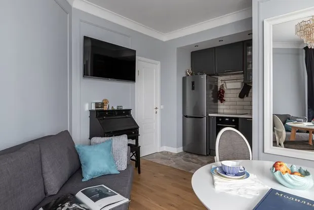 Foto: im Stil , Tipps, Zonierung, funktionelle Einzimmerwohnung, kleine Wohnung – Fotos auf unserer Website