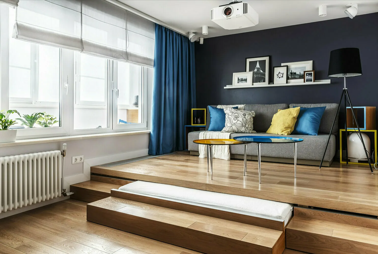 Foto: in Stil , Tipps, Umplanung von Studio, Umplanung in Einzimmerwohnung, Umplanung der Küche, kleine Schlafzimmern, Gestaltung der Terrasse, moderne Küchen – Fotos auf unserer Website