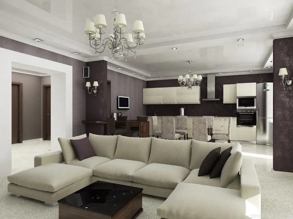 Photo: Living Room in Modern Style, Tips – photos on our website