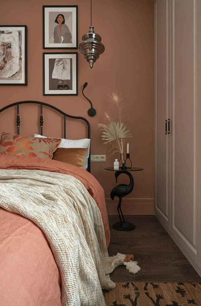 Foto: Dormitorio en estilo Clásico, Moderno, Vivienda, Proyecto de la Semana, Moscú, Edificio de ladrillo, 3 habitaciones, 60-90 m², Alena Chmeléva, Art Concept – fotos en nuestro sitio web