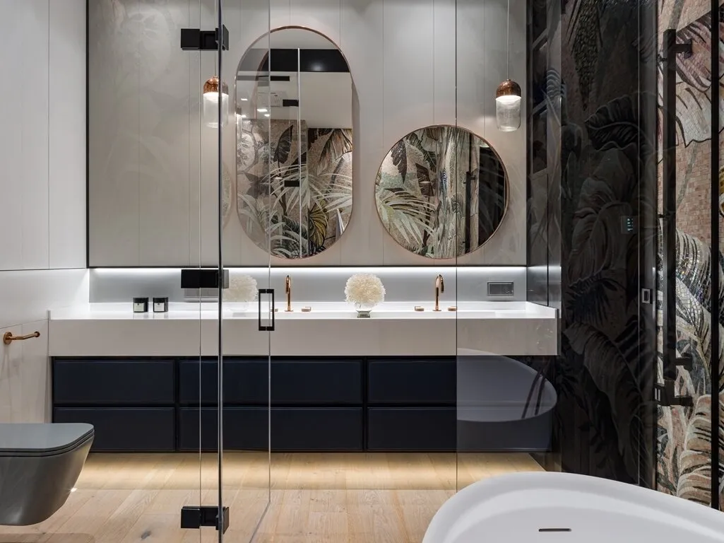 Foto: Baño en estilo moderno, Apartamento, Proyecto de la semana, Moscú, 4 habitaciones o más, Más de 90 metros cuadrados, #proyectosexclusivos, INRE – foto en nuestro sitio web