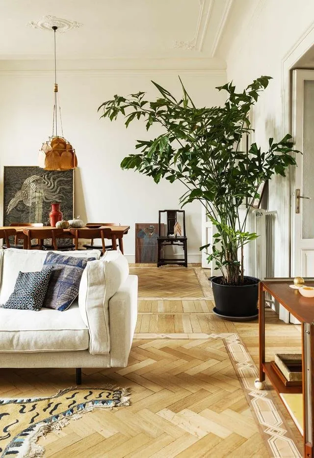 照片:客厅在斯堪的纳维亚、现代、东方、折中主义、室内装饰、公寓,2个房间 – 我们网站上的照片