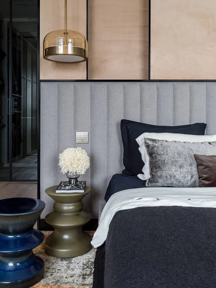 Foto: Habitación principal en estilo moderno, Apartamento, Proyecto de la semana, Moscú, 4 habitaciones o más, Más de 90 metros cuadrados, #proyectosexclusivos, INRE – foto en nuestro sitio web