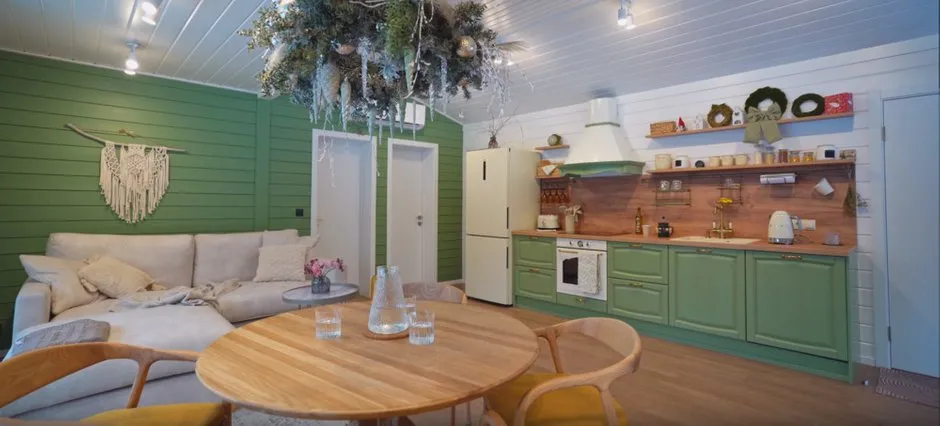 Foto: estilo, casa, vivienda y finca, cómo hacer una casa más cálida, vidrieras panorámicas en la casa, casa con grandes ventanas, casa de madera, casa de un piso, casa acogedora, fotos de Irina Bezrukova en nuestro sitio web