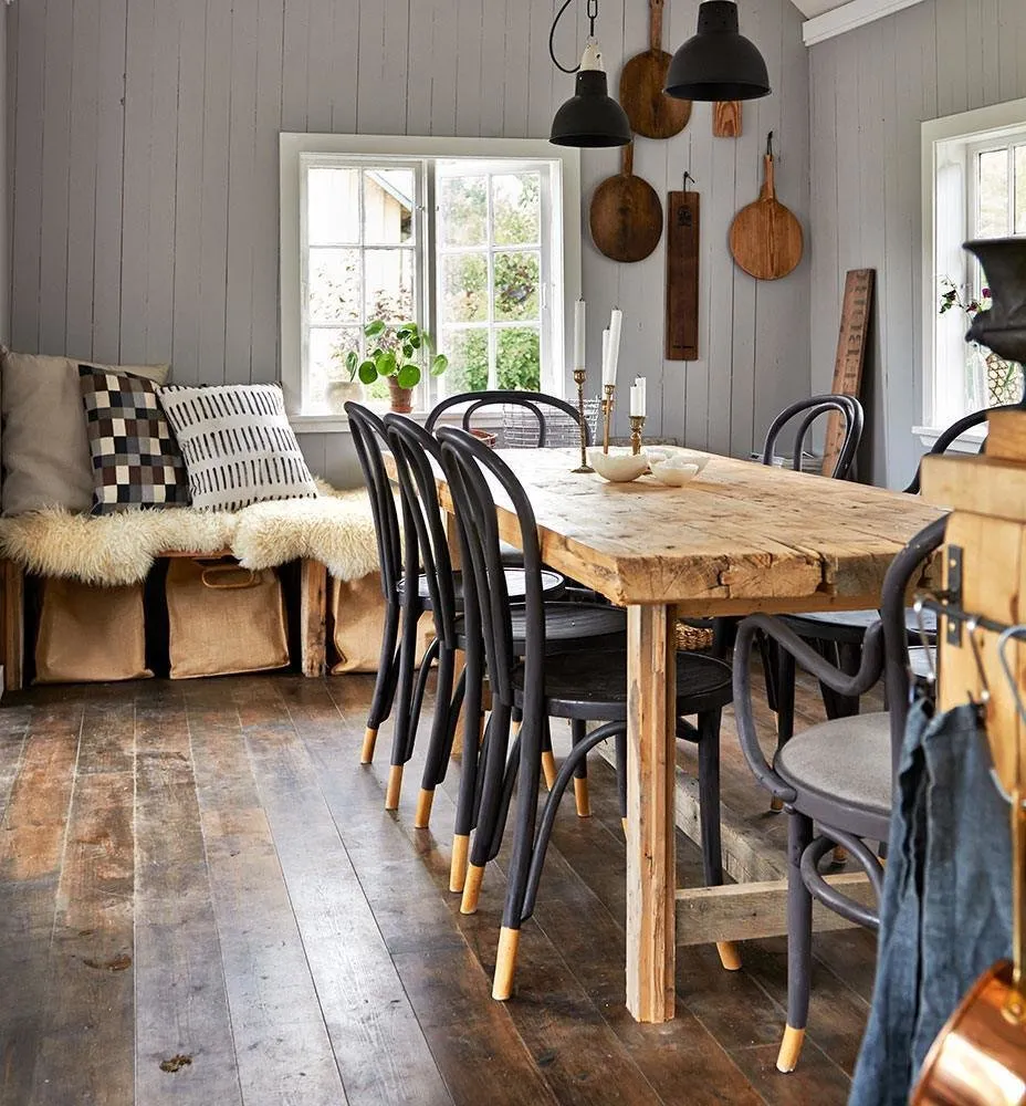 照片：普罗旺斯与乡村风格厨房和餐厅，室内装饰，房屋，瑞典，餐具，哥德堡，宜家，自己翻新地板，如何装饰小房子，不超过40平方米 – 我们网站上的照片