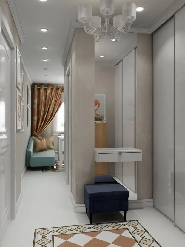 照片：斯堪的纳维亚风格过道，客厅，衣柜，技巧 – 我们网站上的照片