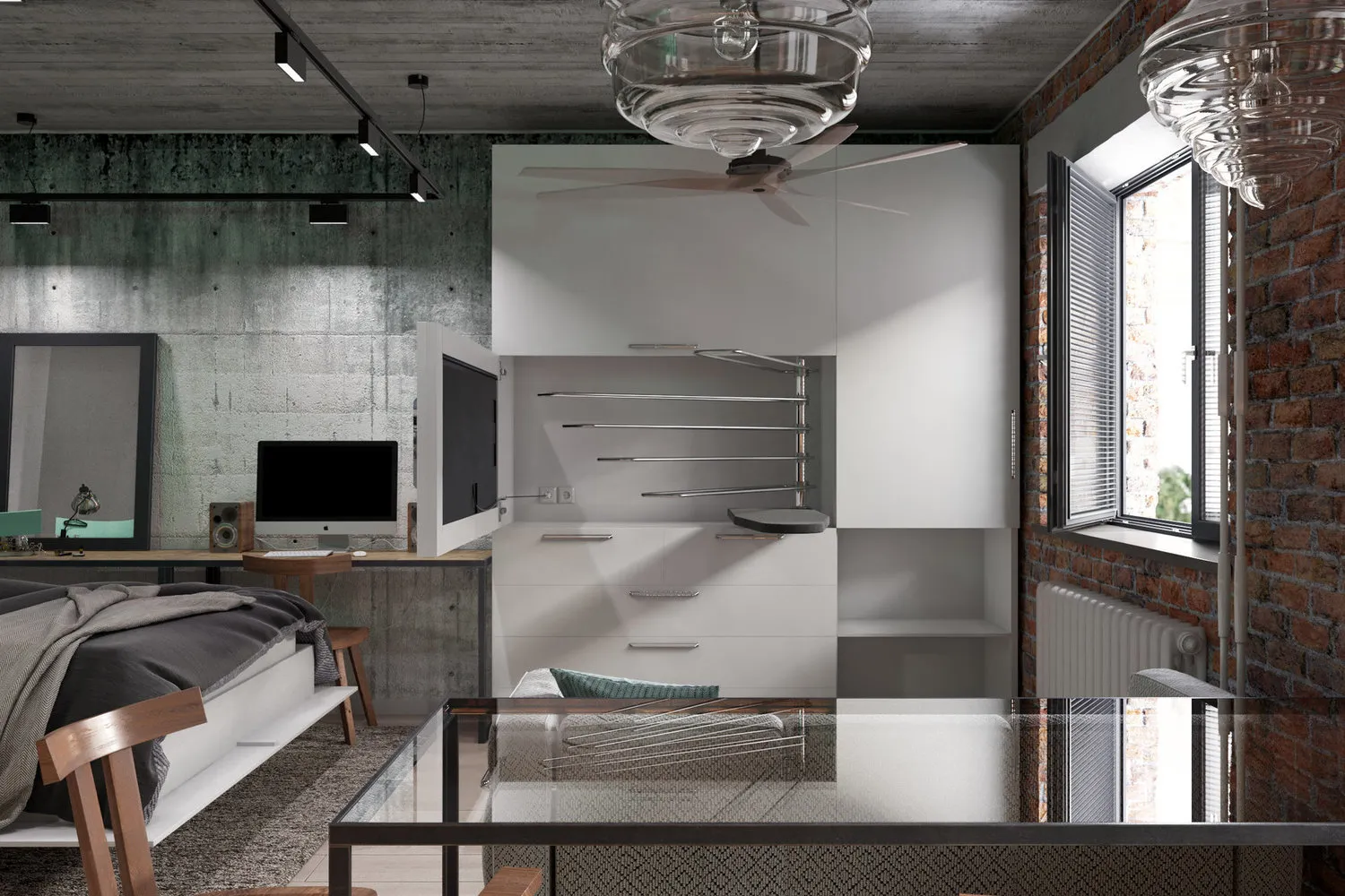 Photo : Cuisine et salle à manger dans un style Loft, Gid, Inessa Teranova, Eugénie Ermolaeva, Roman Plusnin, Bureau «Espace Commun», EEDS DESIGN, Ali Reza Nemati, STUDIO BAZI, Ira Nosova, Maria Puzanova – photo sur notre site
