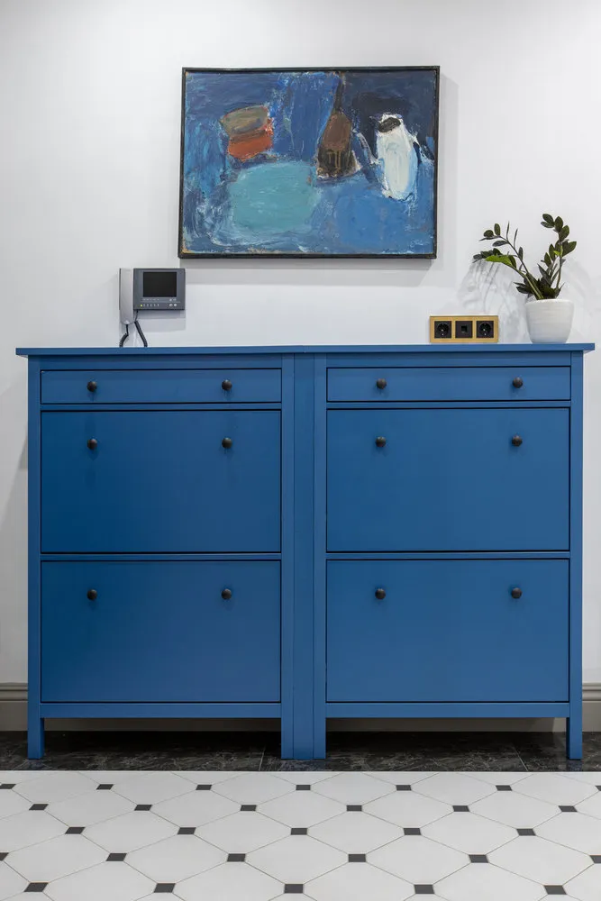 Фотографія: Ванна в стилі Сучасний, DIY, Переробка, IKEA, меблі ікея, переробка меблів, як пофарбувати шафу – фото на нашому сайті