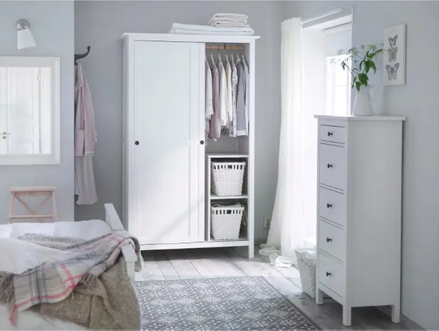 照片:北欧风格卧室,宜家 – 我们网站上的照片