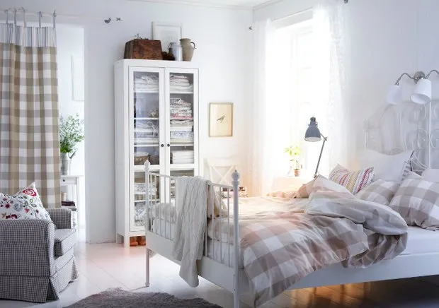 照片:北欧风格卧室,宜家 – 我们网站上的照片