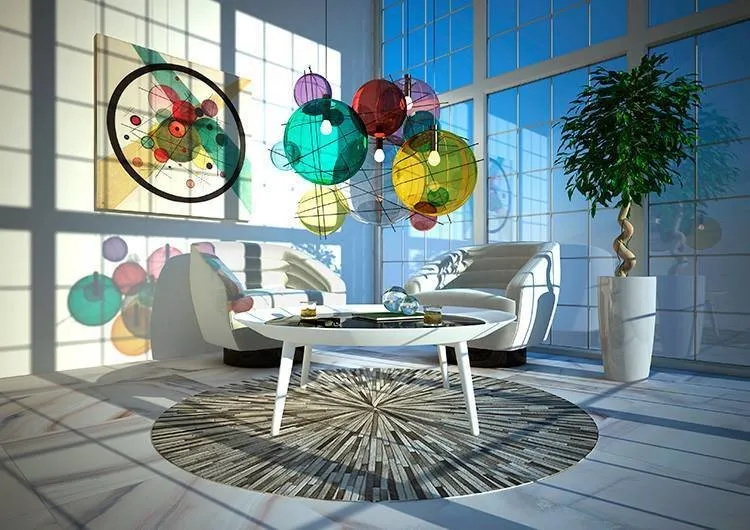 灯具 #Kandinsky。设计：Maxim Rubtsov