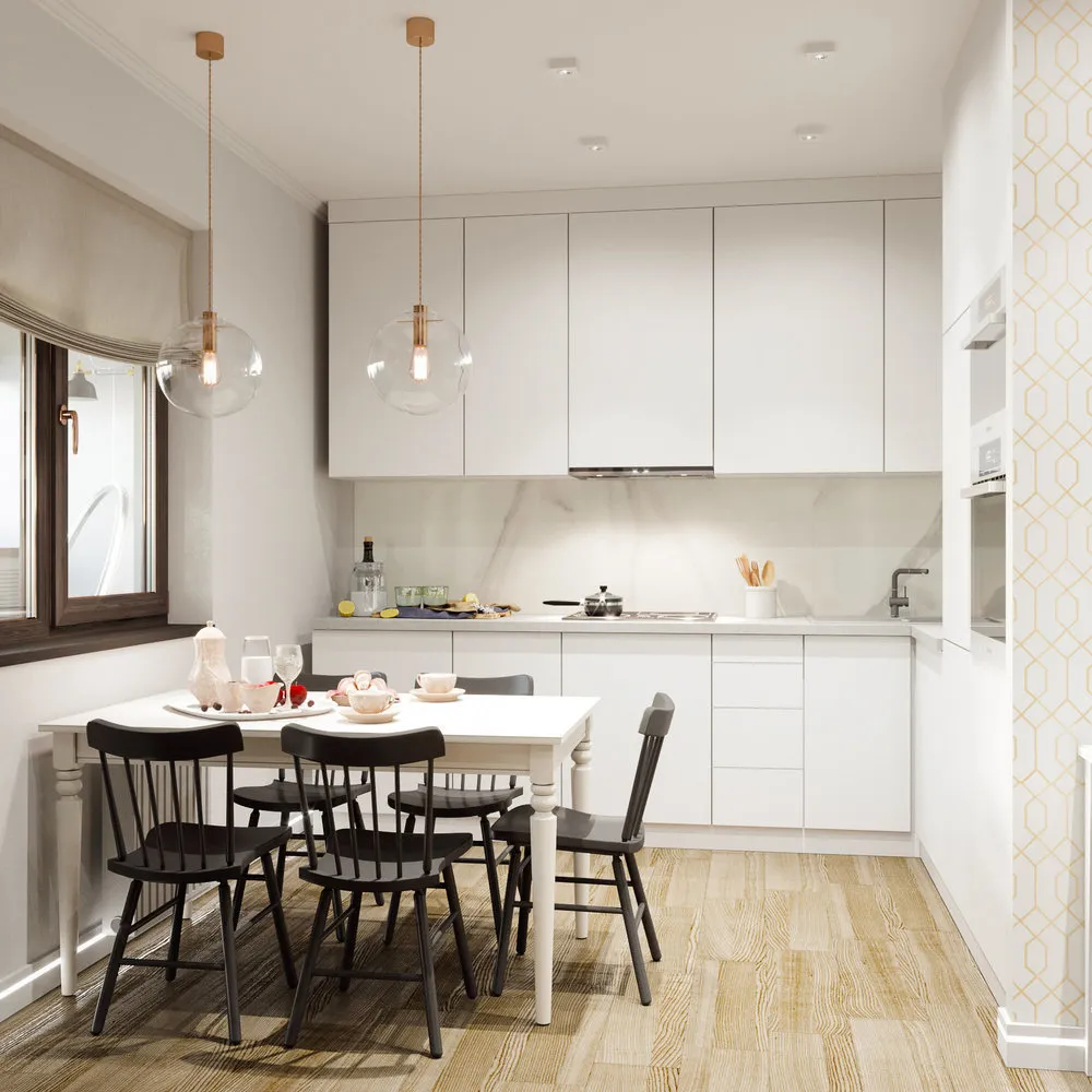 照片:极简主义厨房和餐厅,Gid,Malitsky Studio,室内宜家家具,Natalia Khudaya,Olga Vasileva,Irina Petrova,Forma Domа,室内设计,Maria Mikena – 照片在我们网站上