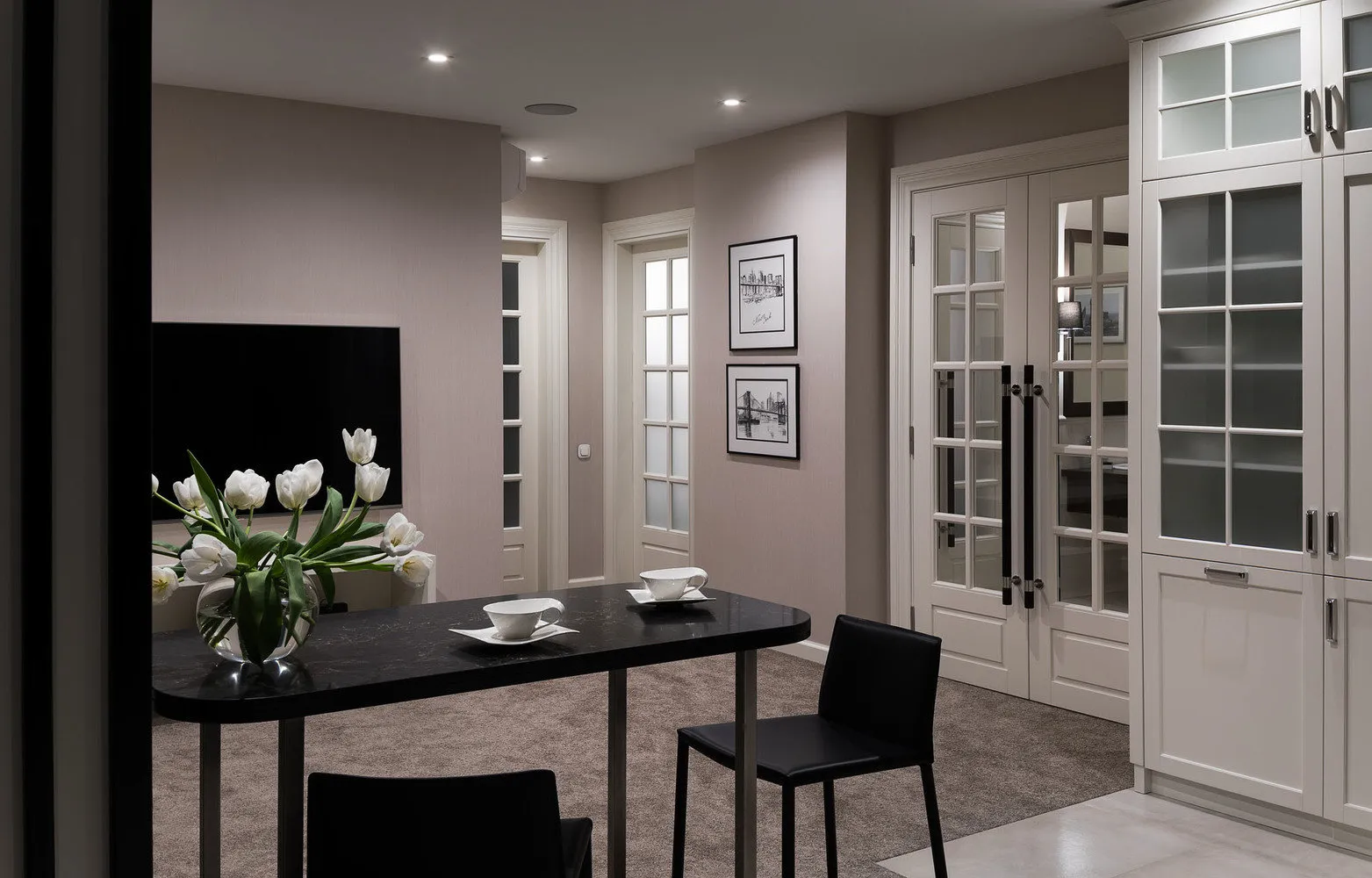 照片：现代风格厨房和餐厅，公寓，每周项目，基辅，3个房间，超过90平方米，维多利亚·维特科夫斯卡娅 - 我们网站上的照片